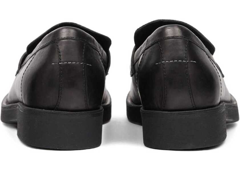 Mocasini MM6 Maison Margiela Mocassin with visible topstitching BLACK Barbati (BM 19645562) 3