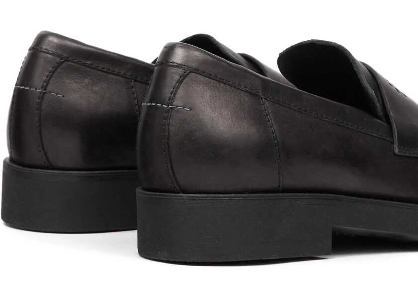 Mocasini MM6 Maison Margiela Mocassin with visible topstitching BLACK Barbati (BM 19645562) 4
