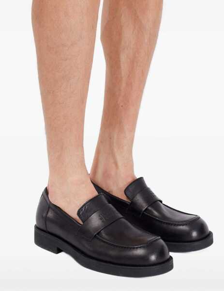 Mocasini MM6 Maison Margiela Mocassin with visible topstitching BLACK Barbati (BM 19645562) 5