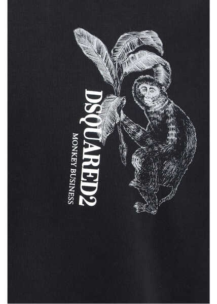 Tricouri DSQUARED2 Monkey business T-shirt BLACK Barbati (BM 19645571) 3
