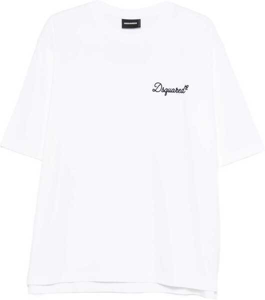Tricouri DSQUARED2 Signature T-shirt WHITE Barbati (BM 19645577) 1