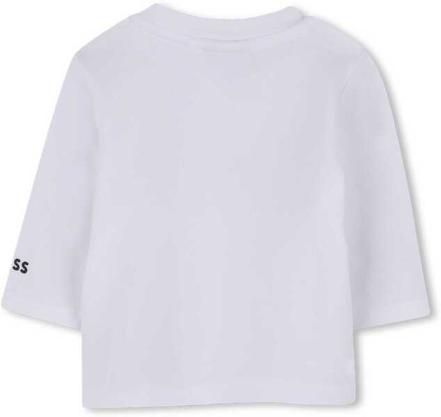 Tricouri Hugo Boss T-Shirt WHITE Baieti (BM 19647842) 2