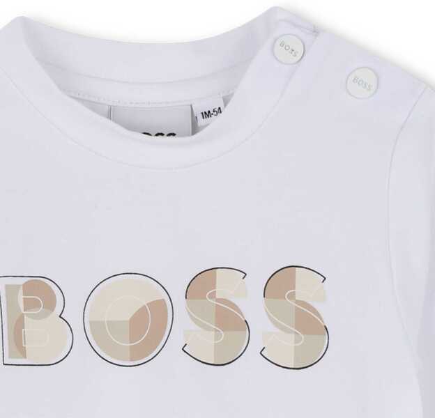 Tricouri Hugo Boss T-Shirt WHITE Baieti (BM 19647842) 3
