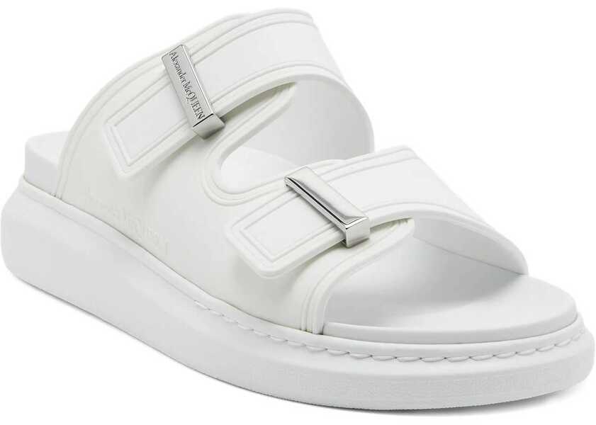 Sandale Alexander McQueen Hybrid Double Buckle Sandal SILVER Barbati (BM 19647848) 2