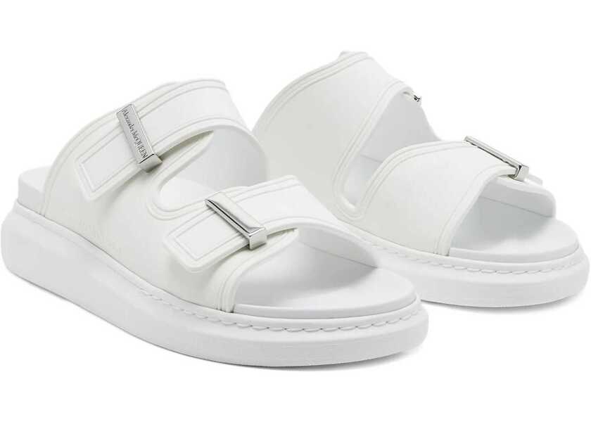 Sandale Alexander McQueen Hybrid Double Buckle Sandal SILVER Barbati (BM 19647848) 4