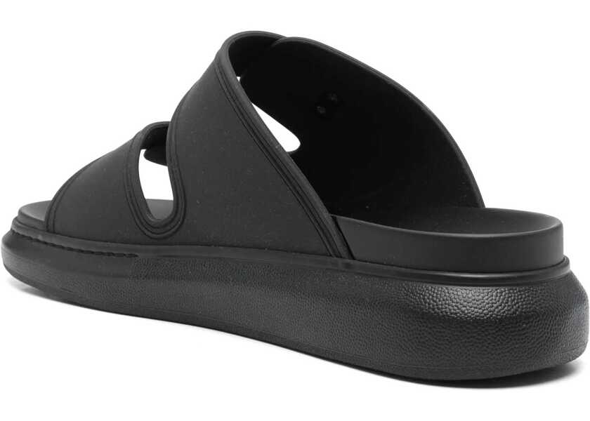 Sandale Alexander McQueen Hybrid Double Buckle Sandal BLACK Barbati (BM 19647866) 3