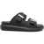 Alexander McQueen "Hybrid Double Buckle" Sandal BLACK