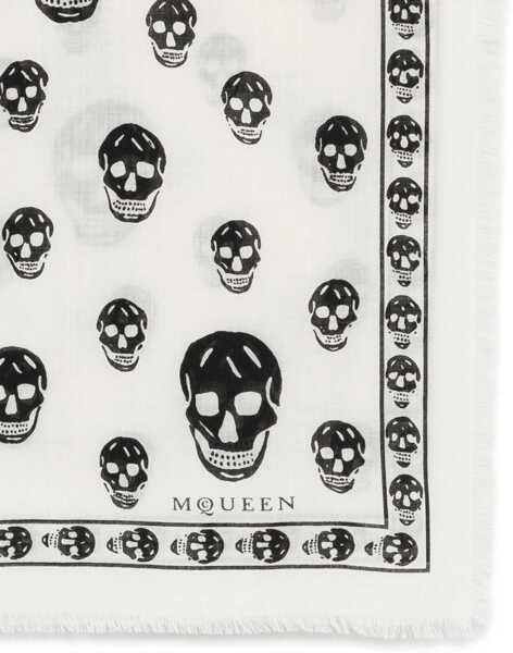 Fulare Alexander McQueen Foulard Skull IVORY Femei (BM 19647881) 2