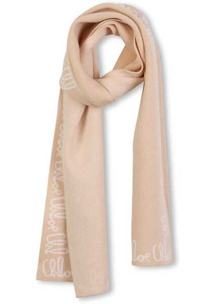 Esarfe Chloe Scarf With Logo BEIGE Fete (BM 19647893) 3