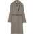 Burberry Wool Check Dress with a shawl collar LINEN BEIGE/MOLE GRY