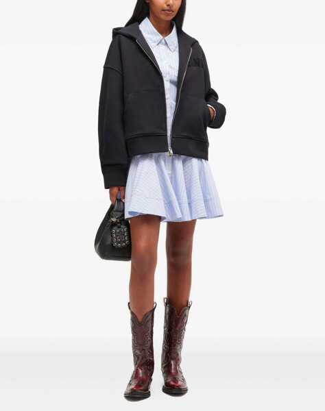 Bluze de trening Ganni Two-way Zip Hoodie BLACK/BLACK Femei (BM 19647926) 2