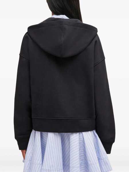 Bluze de trening Ganni Two-way Zip Hoodie BLACK/BLACK Femei (BM 19647926) 4