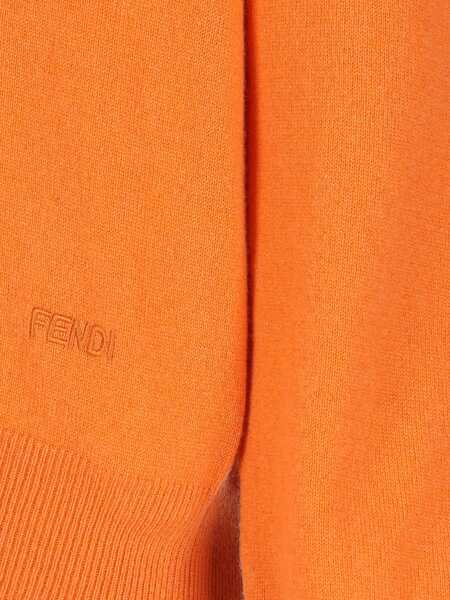 Pulovere Fendi V-neck Sweater TANGERINE-26 Femei (BM 19647935) 3