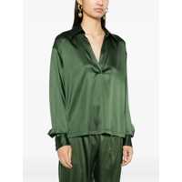 Tricouri Polo Dama - Tricouri Polo Tom Ford Stretch Silk Shirt MOSS GREEN Femei (BM 19647938) - B-mall.ro