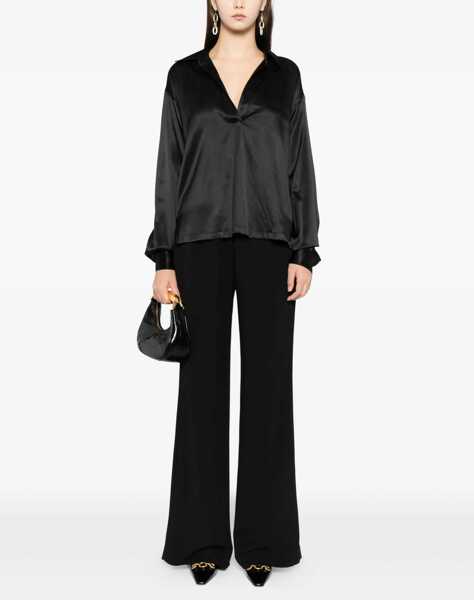 Camasi casual Tom Ford Stretch Silk Shirt BLACK Femei (BM 19647947) 2