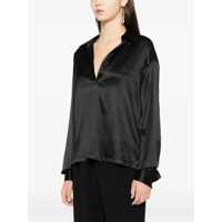Tricouri Polo Dama - Tricouri Polo Tom Ford Stretch Silk Shirt BLACK Femei (BM 19647947) - B-mall.ro