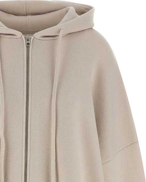Cardigane EXTREME CASHMERE Zipped hooded cashmere Cardigan n460 Donnie CHALK Femei (BM 19647956) 3