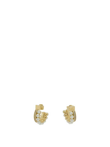 Cercei Ferragamo Gancini earrings with pearls Gold Femei (BM 19648662) 1