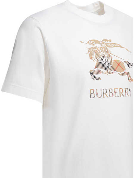 Tricouri Burberry EKD crewneck T-shirt White Barbati (BM 19648683) 4