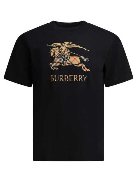 Tricouri Burberry EKD crewneck T-shirt Black Barbati (BM 19648689) 1