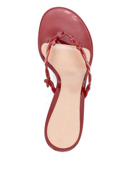 Sandale Gianvito Rossi Ocean Thong 70 mm Mules Red Femei (BM 19648716) 4