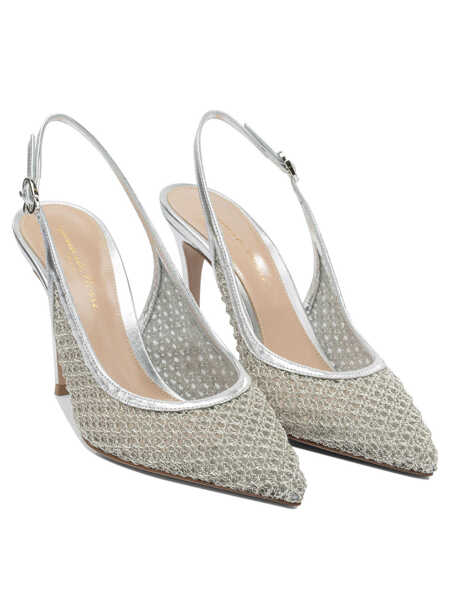 Pantofi cu toc Gianvito Rossi Nikki 95 mm Slingbacks Silver Femei (BM 19648719) 2