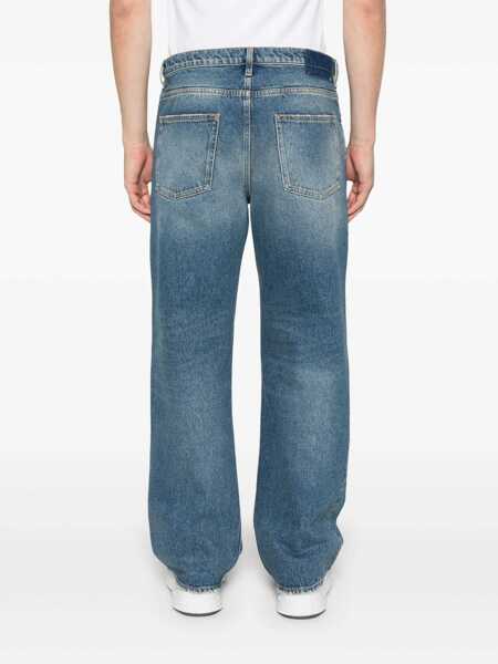 Blugi drepti Golden Goose Jeans Skate loose Blue Barbati (BM 19648761) 4