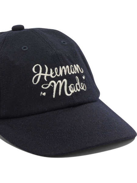 Sepci HUMAN MADE Wool baseball cap Blue Barbati (BM 19648782) 4