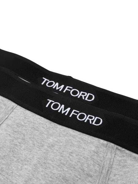 Chiloti Tom Ford Cotton boxer shorts with logo Black Barbati (BM 19648857) 4
