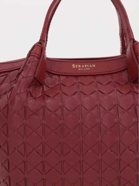 Genti de mana SERAPIAN Secret mini handbag Bordeaux Femei (BM 19648869) 4