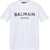 Balmain Cotton Print T-shirt BLANC/NOIR