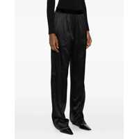Pantaloni Dama - Pantaloni casual Tom Ford Stretch silk satin Trousers BLACK Femei (BM 19654352) - B-mall.ro
