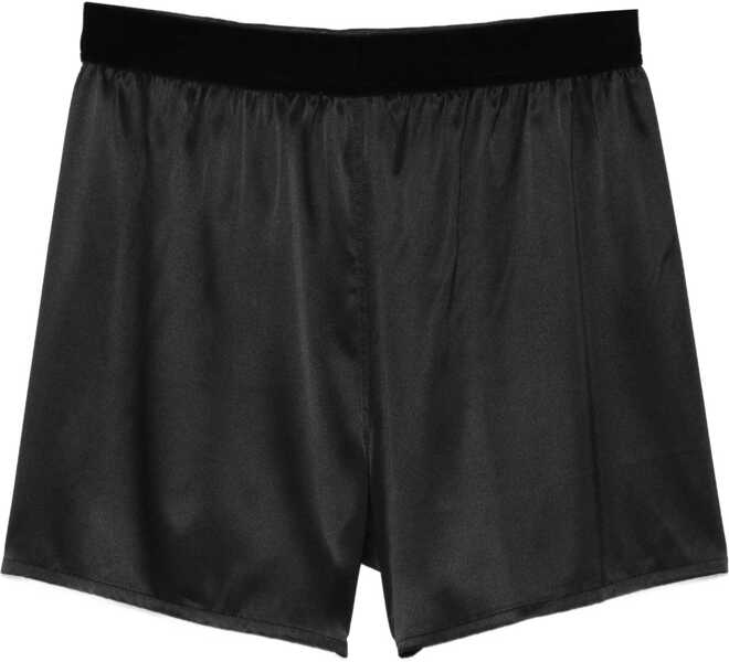 Pantaloni scurti Tom Ford Stretch silk satin PJ Shorts BLACK Femei (BM 19654355) 2