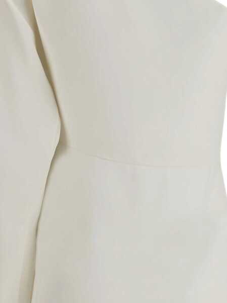 Topuri Valentino Garavani Cady Couture one-shoulder Top AVORIO Femei (BM 19654361) 3