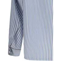 Tricouri Polo Dama - Tricouri Polo Tom Ford Striped Silk PJ Shirt SKY BLUE/OFF WHITE Femei (BM 19654364) - B-mall.ro