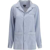 Tricouri Polo Striped Silk PJ Shirt Femei