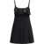 Chloe Mini Dress in washed technical satin BLACK