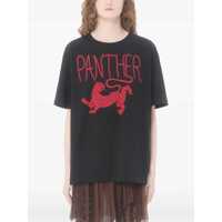 Tricouri Dama - Tricouri Valentino Garavani Printed Cotton T-Shirt NERO/ROSSO Femei (BM 19654388) - B-mall.ro