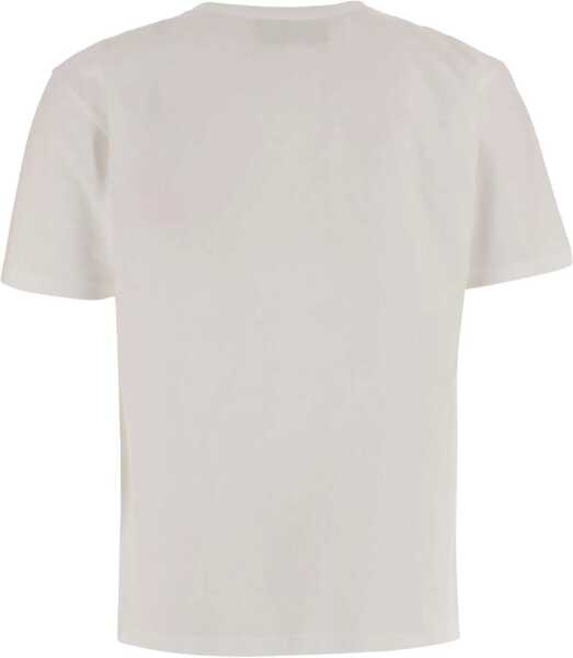 Tricouri Valentino Garavani Printed Cotton T-Shirt AVORIO/ROSSO Femei (BM 19654391) 2