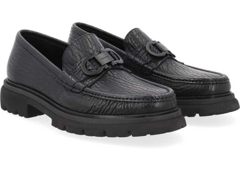 Mocasini Ferragamo Moccasin Gancini BLACK Barbati (BM 19654445) 2