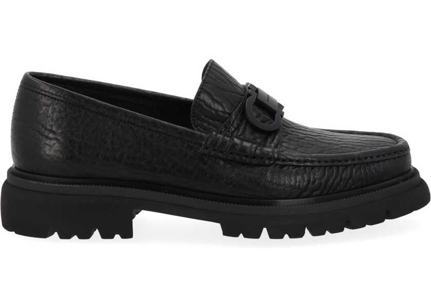 Mocasini Ferragamo Moccasin Gancini BLACK Barbati (BM 19654445) 1