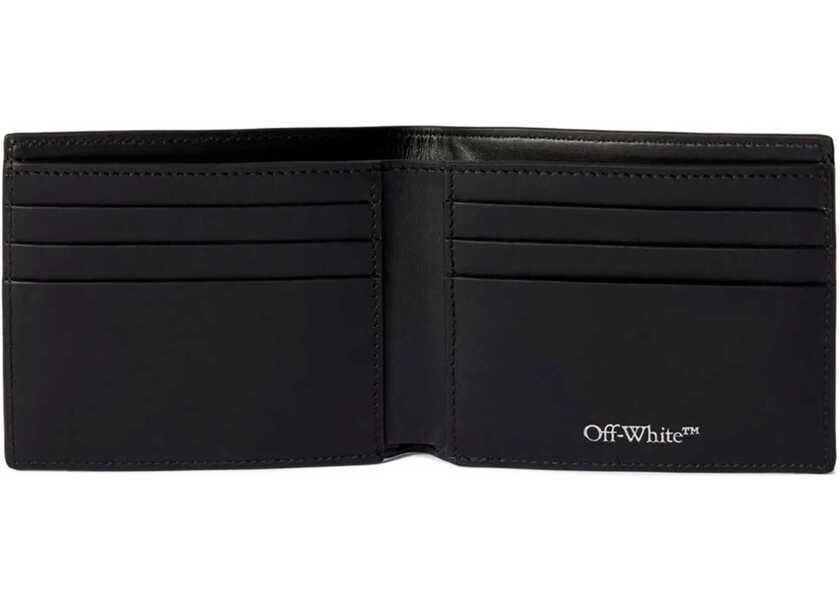 Portofele Off-White Diagonal Spray Wallet BLACK Barbati (BM 19654475) 3