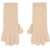 Chloe Gloves With Logo BEIGE
