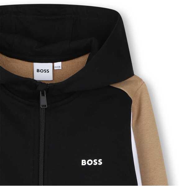 Cardigane Hugo Boss Hooded Cardigan BLACK Baieti (BM 19654517) 3