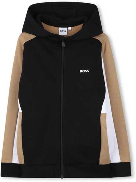 Cardigane Hugo Boss Hooded Cardigan BLACK Baieti (BM 19654517) 1