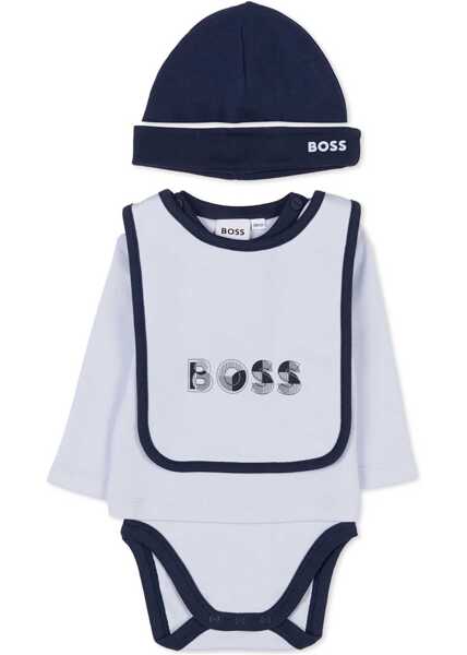 Costume Hugo Boss Bodysuit Set With Gag And Hat BLUE Baieti (BM 19654556) 1