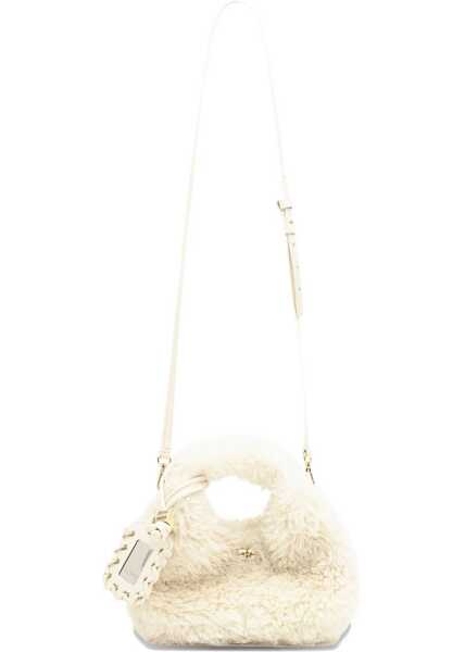 Genti de mana Ganni Faux Fur Hobo Bag IVORY Femei (BM 19654673) 2