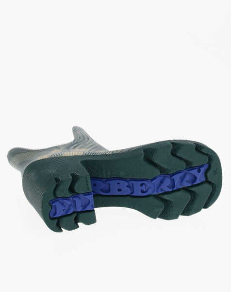 Botine Burberry Tartan Patterned Rubber Booties 8Cm Green Femei (BM 19654822) 5