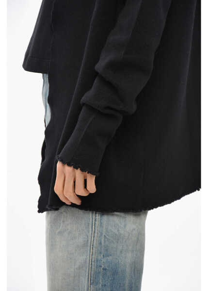 Cardigane Allude Wool Blend Buttonless Cardigan Black Femei (BM 19654847) 2