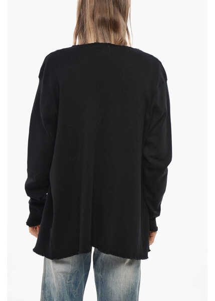 Cardigane Allude Wool Blend Buttonless Cardigan Black Femei (BM 19654847) 3